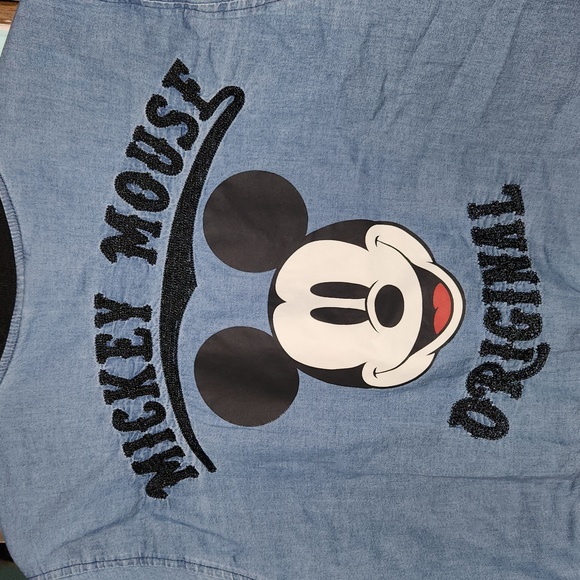 TORRID DISNEY BOMBER JACKET MICKEY MOUSE GRAPHIC DENIM AMERICANA SIZE 2X NWT - Picture 12 of 14